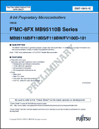 Click here to download MB95F118BW Datasheet