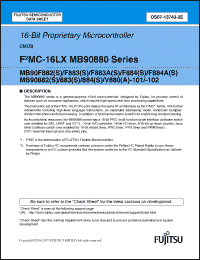 Click here to download MB90884SPMC Datasheet