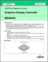 Click here to download MB86292 Datasheet
