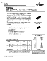 Click here to download MB1514PF Datasheet