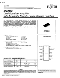 Click here to download MB3115PF Datasheet