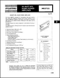 Click here to download MB3733PS Datasheet