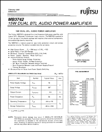 Click here to download MB3742PSZ Datasheet