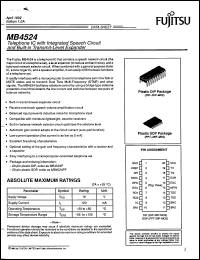 Click here to download MB4524P Datasheet