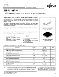 Click here to download MB7114HPF Datasheet