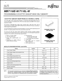 Click here to download MB7116ETV-W Datasheet