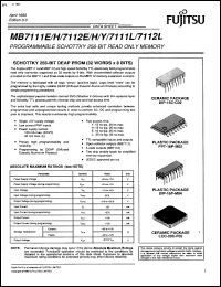Click here to download MB7111EPF Datasheet