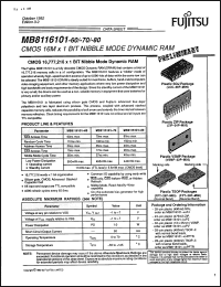 Click here to download MB8116101-60PFTR Datasheet