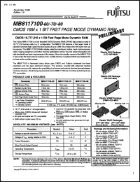 Click here to download MB8117100-80PFTR Datasheet
