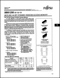 Click here to download MB81256-80PD Datasheet