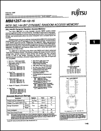 Click here to download MB81257-80C Datasheet