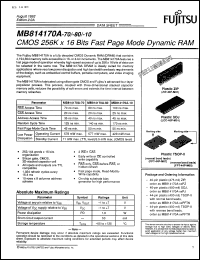 Click here to download MB814170A80PFTN Datasheet
