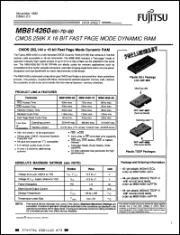 Click here to download MB814260-70PFTR Datasheet