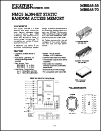 Click here to download MB8168-55P Datasheet