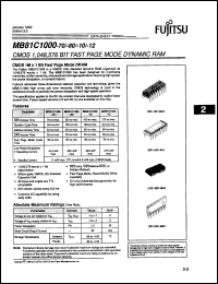 Click here to download MB81C1000A80PJ Datasheet