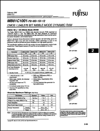 Click here to download MB81C1001-12C Datasheet