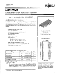 Click here to download MB832000A20PF Datasheet