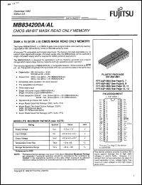 Click here to download MB834200AL40P Datasheet
