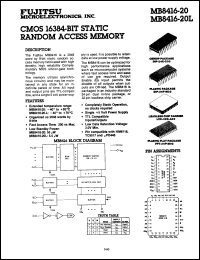 Click here to download MB8416A12LM Datasheet