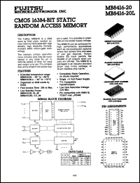 Click here to download MB8416-20PF Datasheet