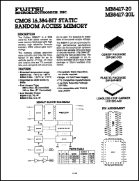 Click here to download MB8417A15LZ Datasheet