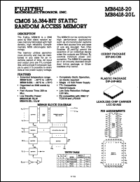 Click here to download MB8418A15LCV Datasheet