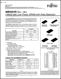 Click here to download MB8464A15LP Datasheet