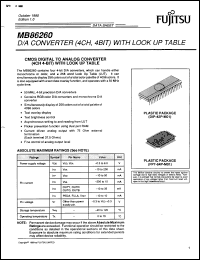 Click here to download MB86260PF Datasheet