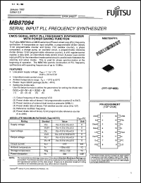 Click here to download MB87094PFV Datasheet