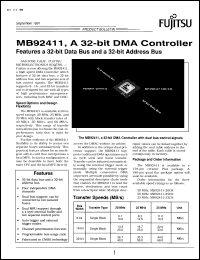 Click here to download MB92411-33CR Datasheet