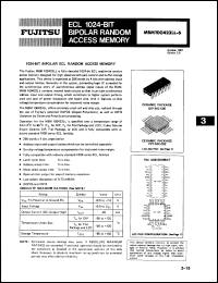 Click here to download MBM100423LL6TV Datasheet