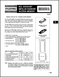 Click here to download MBM100490-25ZF Datasheet