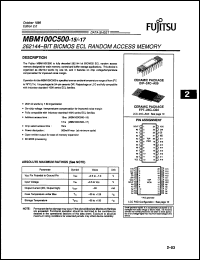 Click here to download MBM100C500-17ZF Datasheet