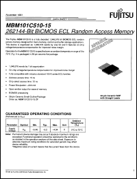 Click here to download MBM101C510-15ZF Datasheet