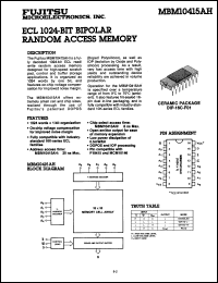Click here to download MBM10415AHC Datasheet