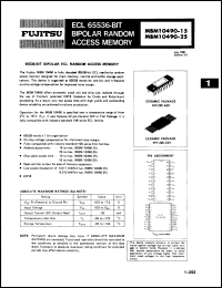 Click here to download MBM10490-25ZF Datasheet