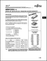 Click here to download MBM10494-8CFF Datasheet