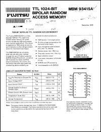Click here to download MBM93415AC Datasheet