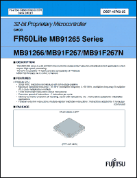 Click here to download MB91266PMC-GS-XXXE1 Datasheet