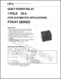 Click here to download FTR-P1CN010W1 Datasheet