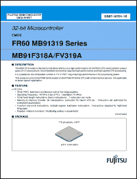 Click here to download MB91F318A Datasheet