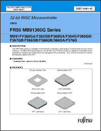 Click here to download MB91F376G Datasheet