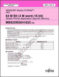 Click here to download MB82DBS04163C Datasheet