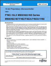 Click here to download MB90F462APMC Datasheet