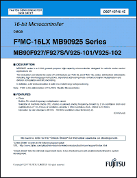 Click here to download MB90V925-101 Datasheet