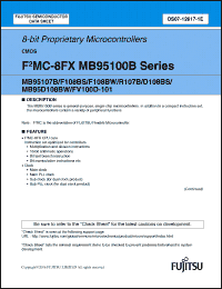 Click here to download MB95107BPFM Datasheet