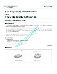 Click here to download MB89PV490CF Datasheet