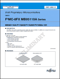 Click here to download MB95F118AS Datasheet