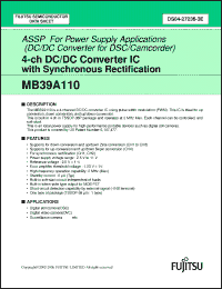 Click here to download MB39A110PFT-E1 Datasheet