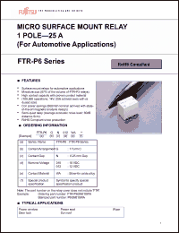 Click here to download FTR-P6GN010WA Datasheet